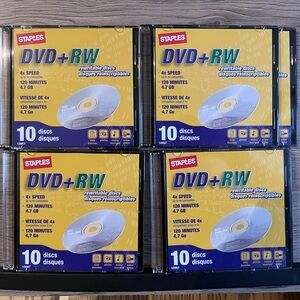 Staples DVD+RW 9 Pack -